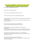 AQA GCSE CHEMISTRY - HISTORY OF THE ATOM QUESTIONS WITH CORRECT ANSWERS 2026