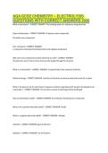 AQA GCSE CHEMISTRY &ndash; ELECTROLYSIS QUESTIONS WITH CORRECT ANSWERS 2026