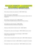 AQA GCSE CHEMISTRY - C10 QUESTIONS WITH CORRECT ANSWERS 2026