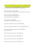 AQA GCSE CHEMISTRY&semi; ORGANIC CHEMISTRY QUESTIONS WITH CORRECT ANSWERS 2026