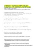 AQA GCSE CHEMISTRY- IONIC BONDING QUESTIONS WITH CORRECT ANSWERS 2026