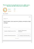 Monitoring Student Learning Through Assessment - D638 - Section 1 Questions with 100&percnt; Verified Answers UPDATED&excl;&excl;&excl;&period;