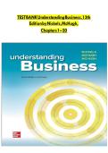 TEST BANK for Understanding Business&comma; 13th Edition by William Nickels and McHugh&comma; All Chapters 1-20 Completely Covered With Questions And Verified Solutions&period;&NewLine;