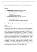 AQA A-Level Psychology Forensic Psychology&colon; Eysenck&rsquo;s Theory of Criminal Behaviour 16 Marker Model Answer &plus; AO3 Evaluation
