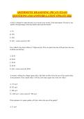 ARITHMETIC REASONING &lpar;PICAT&rpar; EXAM QUESTIONS AND ANSWERS LATEST UPDATE 2026&NewLine;