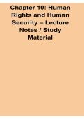 Chapter 10 Human Rights and Human Security Lecture Notes Study Material 2025&sol; 2026 Comprehensive Guide