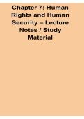 Chapter 7 Human Rights and Human Security Lecture Notes Study Material 2025&sol; 2026 Comprehensive Guide
