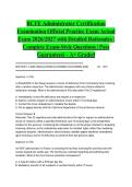 RCFE Administrator Certification Examination Official Practice Exam Actual Exam 2026&sol;2027 with Detailed Rationales &vert; Complete Exam-Style Questions &vert; Pass Guaranteed &ndash; A&plus; Graded&NewLine;&NewLine;