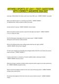 ARTHREX SPORTS IOT &lpar;DAY 1TEST&rpar; QUESTIONS WITH CORRECT ANSWERS 2026-2027