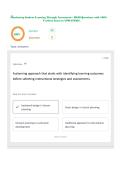 Monitoring Student Learning Through Assessment - D638 Questions with 100&percnt; Verified Answers UPDATED&excl;&excl;&excl;&excl;&period;