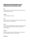 NU606 Advanced Pathophysiology Exam 1 Questions with Correct Answers&vert; Regis&vert; 2026&sol;27 Updated