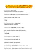 ASAP PACE CERTIFICATION QUESTIONS WITH CORRECT ANSWERS &lpar;2026-2027&rpar;