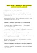 ASBESTOS PRACTICE EXAM 2 QUESTIONS AND ANSWERS 2026-2027 A&plus; GRADE