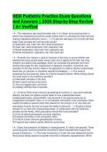 HESI Pediatric Practice Exam Questions&NewLine;and Answers &vert; 2026 Step-by-Step Review&NewLine;&vert; A&plus; Verified