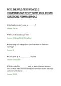 INTO THE WILD TEST UPDATED 3 &NewLine;COMPREHENSIVE STUDY SHEET 2026 SOLVED &NewLine;QUESTIONS PREMIUM BUNDLE 