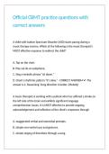 Official CBMT practice questions with correct answers