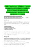ATI RN Nursing Care of Children Proctored Examination Official Exam Actual Exam 2026&sol;2027 with Detailed Rationales &vert; Complete Exam-Style Questions &vert; Pass Guaranteed &ndash; A&plus; Graded&NewLine;&NewLine;