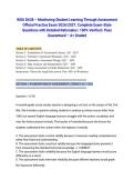 WGU D638 &ndash; Monitoring Student Learning Through Assessment Official Practice Exam 2026&sol;2027&colon; Complete Exam-Style Questions with Detailed Rationales &vert; 100&percnt; Verified &vert; Pass Guaranteed &ndash; A&plus; Graded