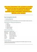 WGU D638 ASSESSMENT AND LEARNING ALIGNMENT COMPLETE OA PRACTICE QUESTIONS AND STUDY GUIDE WESTERN GOVERNORS UNIVERSITY SCENARIO-BASED ASSESSMENT PREPARATION A&plus; VERIFIED LATEST VERSION