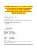 WGU D638 ASSESSMENT AND LEARNING ALIGNMENT COMPLETE OA PRACTICE QUESTIONS AND STUDY GUIDE WESTERN GOVERNORS UNIVERSITY SCENARIO-BASED ASSESSMENT PREPARATION A&plus; VERIFIED LATEST VERSION
