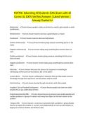 NYSTCE&colon; Educating All Students &lpar;EAS&rpar; Exam with all Correct & 100&percnt; Verified Answers &vert;Latest Version &vert;Already Graded A&plus;