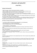 Study Notes Human Geography &vert; Chapter 1 &vert; 12th Grade &vert; 2025&sol;26