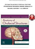 ANATOMY OF OROFACIAL STRUCTURES 9TH EDITION BY RICHARD W&period; BRAND AND DONALD E&period; ISSELHARD &ndash; CHAPTERS 1&ndash;36 COMPLETE TEST BANK AND DENTAL ANATOMY EXAM MATERIAL