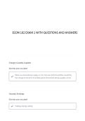 ECON 102 Exam 1  Questions And Answers Practice Questions with Solutions Newest &vert; Already Graded A&plus;