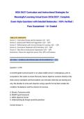 WGU D637 Curriculum and Instructional Strategies for Meaningful Learning Actual Exam 2026&sol;2027&colon; Complete Exam-Style Questions with Detailed Rationales &vert; 100&percnt; Verified &vert; Pass Guaranteed &ndash; A&plus; Graded