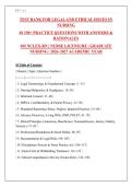 Legal & Ethical Issues in Nursing Test Bank &vert; 150&plus; NCLEX-RN Practice Questions with Rationales &vert; 2026-2027