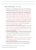 NUR 2633&colon; MATERNAL CHILD HEALTH FINAL WORK SHEET WITH COMPLETE SOLUTIONS