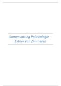 VOLLEDIGE SAMENVATTING Politicologie gegeven door Esther van Zimmeren aan de UA  - 2025&sol;26 - 