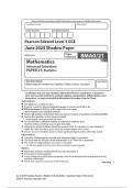 Edexcel AS Level May June 2025 Mathematics Paper 21 Statistics Shadow Question Paper