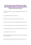 Florida Dental Laws and Rules Exam 2026 Study Guide & Practice Questions
