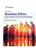 TEST BANK FOR Business Ethics&colon; Case Studies and Selected Readings 10th Edition by Marianne Jennings ISBN&colon; 978-0357717776 COMPLETE GUIDE ALL CHAPTERS COVERED 100&percnt; VERIFIED A&plus; GRADE ASSURED&excl;&excl;&excl;&excl;&excl;NEW LATEST UPDATE&excl;&excl;&excl;&excl;&excl;