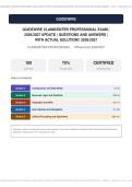 Guidewire ClaimCenter Professional Exam Actual Exam 2026&sol;2027 &ndash; 100&percnt; Verified &vert; Detailed Rationales &ndash; Pass Guaranteed &ndash; A&plus; Graded