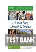 TEST BANK FOR The Human Body in Health & Disease  8th Edition by Kevin T&period; Patton&comma; Frank B&period; Bell ISBN&colon;978-0323734141 COMPLETE GUIDE ALL CHAPTERS COVERED 100&percnt; VERIFIED A&plus; GRADE ASSURED&excl;&excl;&excl;&excl;NEW LATEST UPDATE&excl;&excl;&excl;&excl;&excl;
