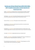 Florida Laws & Rules &lpar;Dental Exam ADEX CDCA&rpar; 2026&ndash;2027 Complete Study Guide&comma; Practice Questions & Florida Board Review