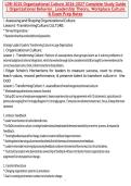LDR-302S Organizational Culture 2026&ndash;2027 Complete Study Guide Organizational Behavior&comma; Leadership Theories & Exam Prep