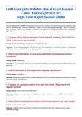 LMR Georgette PMHNP Board Exam Review &ndash; Latest Edition &lpar;2026&sol;2027&rpar;&NewLine;High-Yield Rapid Review EXAM&NewLine;