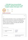 NURS 6001 Exam Advanced Health Assessment &ndash; Questions and Answers with Complete Solutions&comma; 2026 Update &vert; WPU
