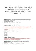 Texas Notary Public Practice Exam &lpar;2026 Edition&rpar; Questions with Answers & Rationales Newest 2026 &vert; INSTANT PDF DOWNLOAD&period;