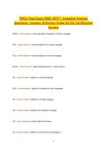 TESOL Final Exam 2026 Complete Study Guide Practice Questions&comma; Answers & ESL Certification Exam Prep