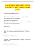 AAERT CERTIFICATION EXAM &NewLine;QUESTIONS AND ANSWERS 2026 - 2027