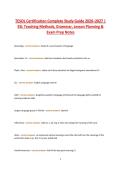 TESOL Certification Complete Study Guide 2026 ESL Teaching Methods&comma; Grammar&comma; Lesson Complete TESOL Certification 2026 study guide designed for ESL teachers and certification candidates&period; Covers essential topics including English grammar&comma; language acquisiti