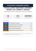 PCI ISA Latest Questions Answers Verified Actual Exam 2026&sol;2027 &ndash; 100&percnt; Verified &vert; Detailed Rationales &ndash; Pass Guaranteed &ndash; A&plus; Graded 