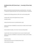 QuickBooks Online 2023 Practice Exam 1 &ndash; Accounting 150 Exam Study Guide