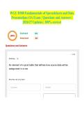 WGU D388 Fundamentals of Spreadsheets and Data Presentations OA Exam &vert; Questions and Answers &vert; 2026&sol;27 Updates &vert; 100&percnt; correct