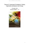 Organization Development and Change &lpar;10th Edition&rpar; &ndash; Chapters 1-23 Complete Summary