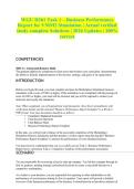 WGU D361 Task 1 &ndash; Business Performance Report for VMM2 Simulation &vert; Actual verified study complete Solutions &vert; 2026 Updates &vert; 100&percnt; correct